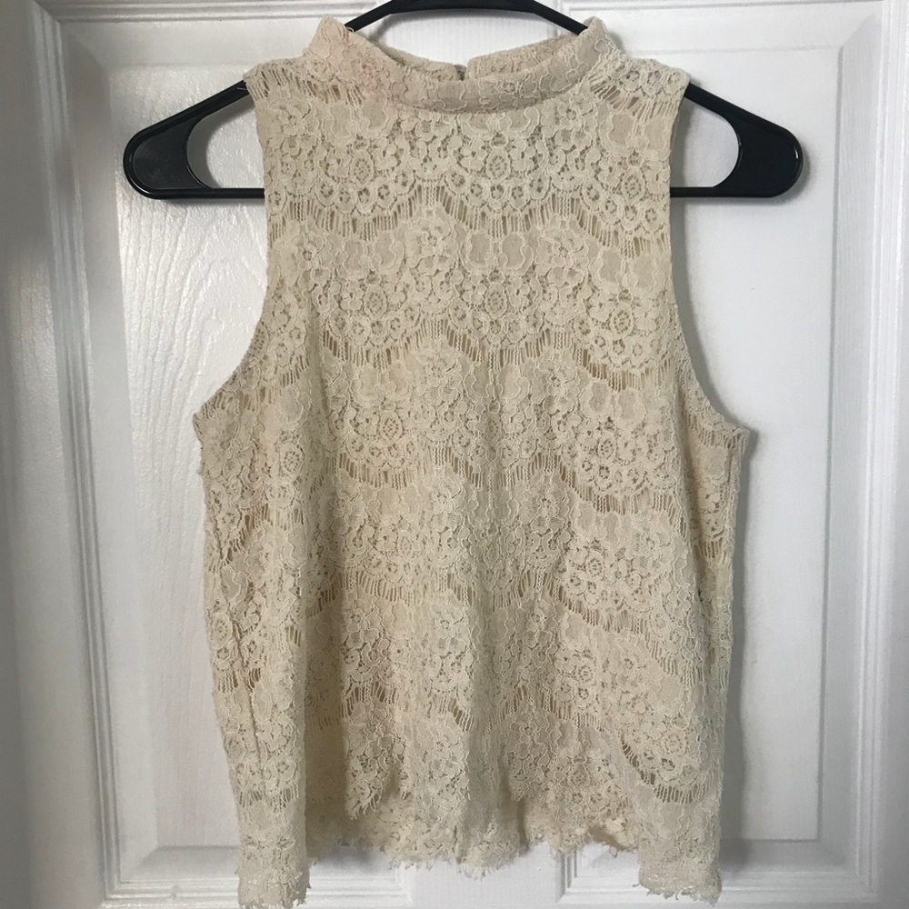 lace crop top blouse